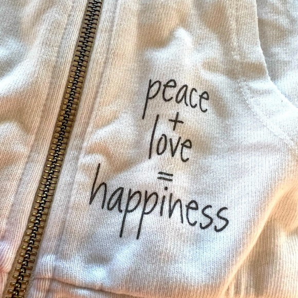Peace Love World White Jacket” You and Me”-Small - Picture 7 of 8